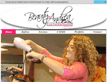 Tablet Screenshot of beautybyandreasalon.com